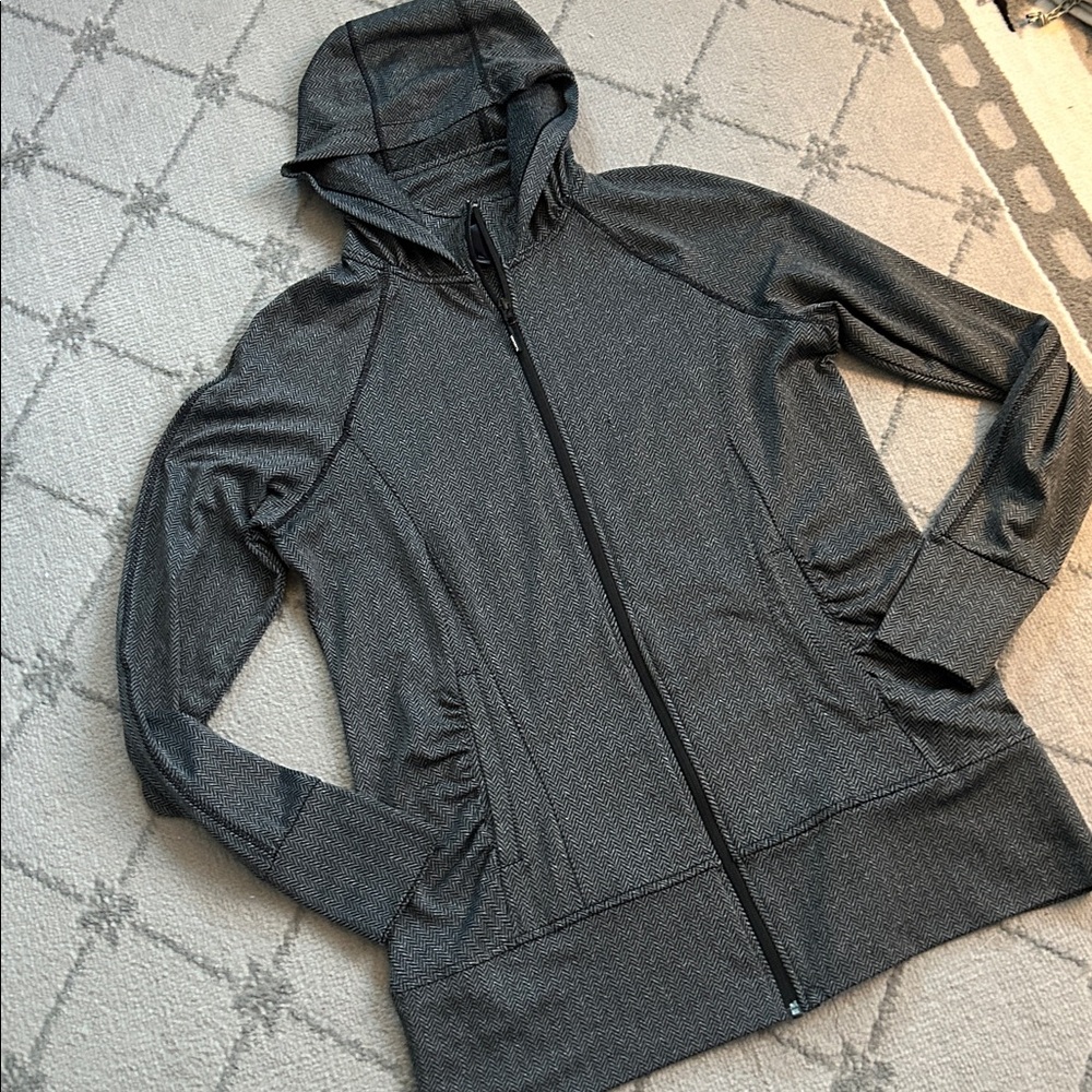 Mondetta Patterned Athletic Jacket With Thumbhole… - image 2